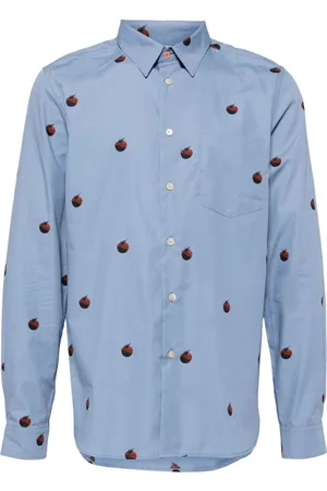 Paul Smith Tomato-print poplin shirt