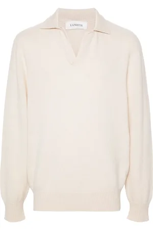 LANEUS Knitted polo sweater