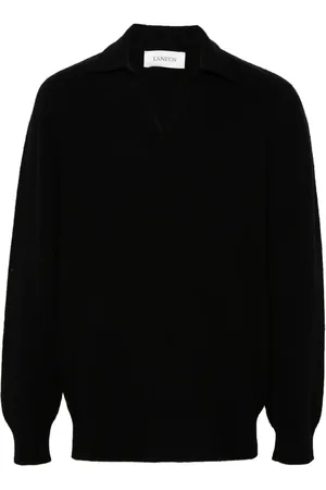 LANEUS Knitted polo sweater