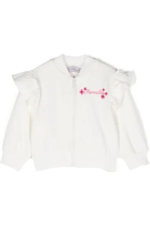 MONNALISA X Disney logo-embroidered sweatshirt