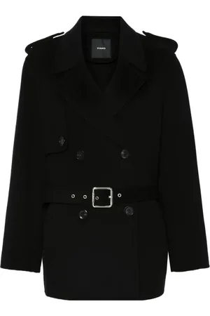 Pinko Double-breasted belted coat
