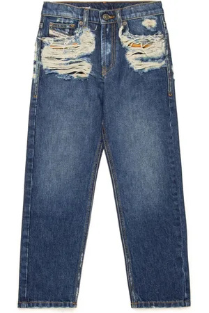 Diesel 2010 distressed-effect straight-leg jeans