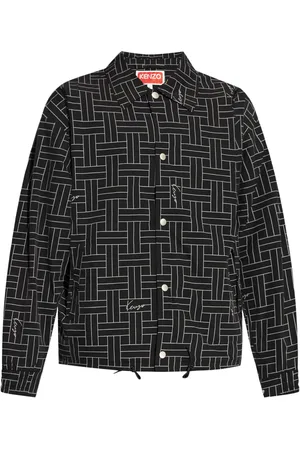 Kenzo Weave-print windbreaker jacket