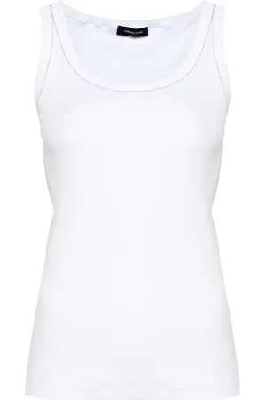 Fabiana Filippi Chain-trim ribbed tank top