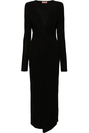 Twin-Set Draped-detail maxi dress