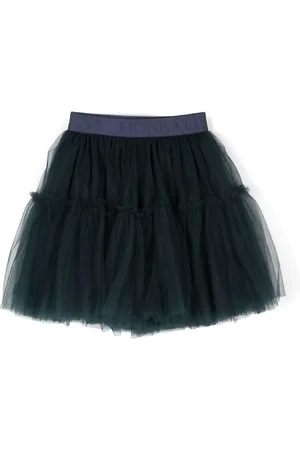 MONNALISA Logo-waistband tutu skirt