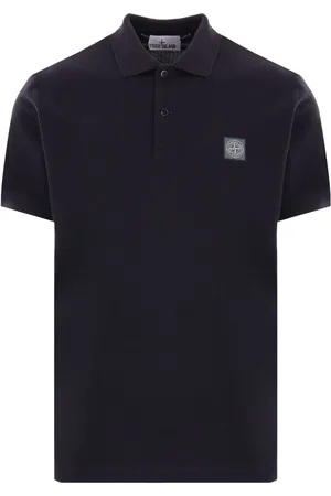 Stone Island Logo patch polo shirt
