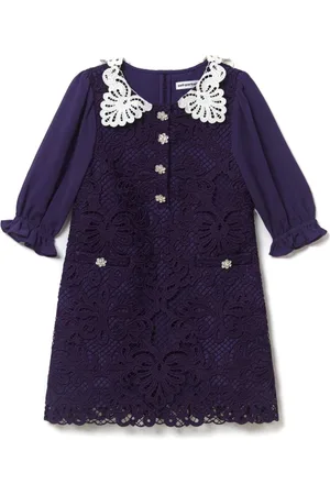 Self-Portrait Mini floral-lace dress