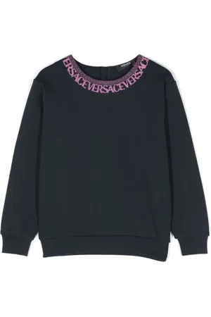VERSACE Logo-embroidered sweatshirt