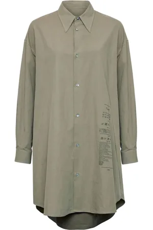 Maison Margiela Cotton poplin shirt dress