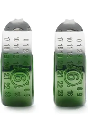 Maison Margiela Numeric-engraved signature earrings