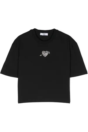 Msgm Crystal-embellished T-shirt