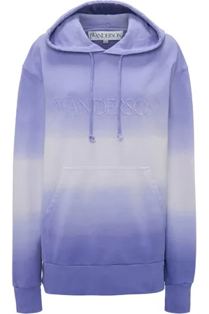 J.W.Anderson Logo-embroidered gradient hoodie