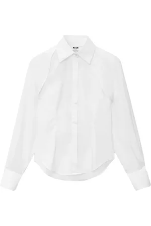 Msgm Detachable-sleeve buttoned shirt