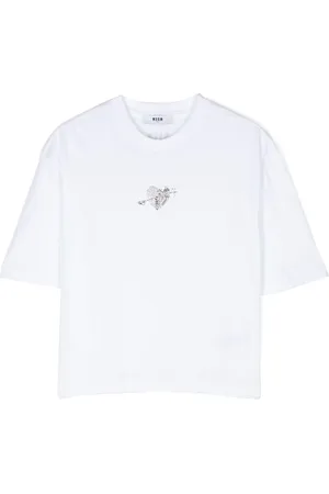 Msgm Crystal-embellished T-shirt