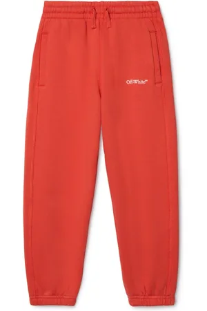 OFF-WHITE Bookish Diag cotton track pants