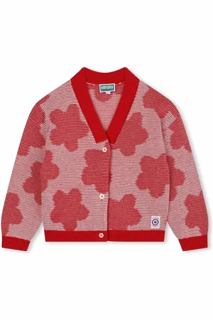 Kenzo Poppy pattern V-neck cardigan