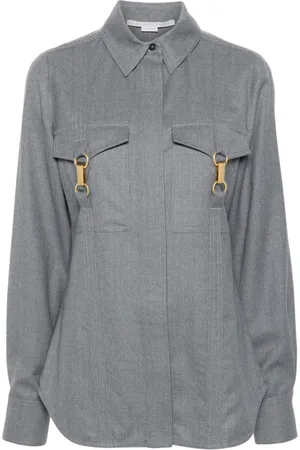 Stella McCartney Clasp-embellished wool shirt