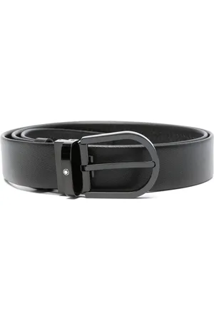 Montblanc Horseshoe-buckle leather belt