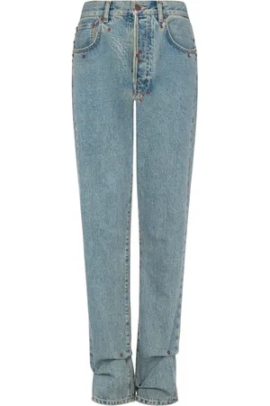Moschino High-waisted straight-leg jeans