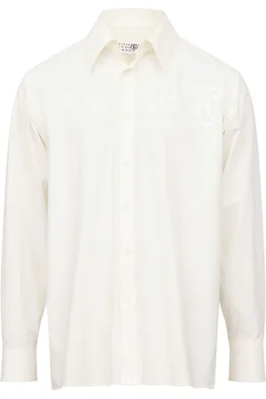 Maison Margiela Numbers-motif cotton shirt