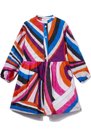 PUCCI Junior Iride-print dress