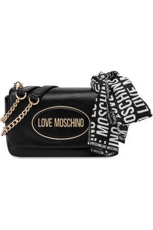 Moschino Scarf faux-leather crossbody bag