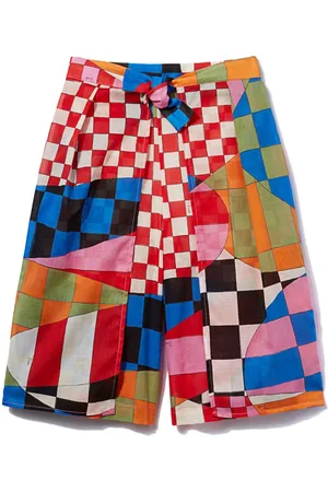 PUCCI Junior Giardino-print shorts