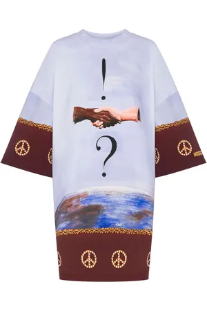 Moschino Graphic-print cotton dress