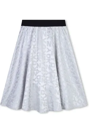 DKNY Logo-jacquard skirt