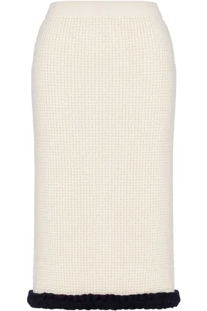 Moschino Waffle knit virgin wool skirt