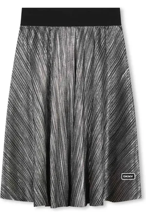 DKNY Metallic-effect skirt