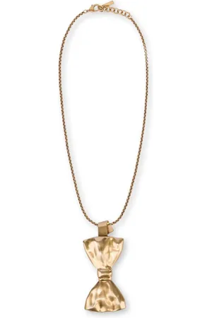 Moschino Bow-pendant chain necklace