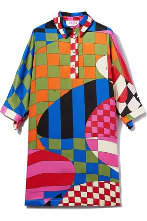 PUCCI Junior Giardino-print dress