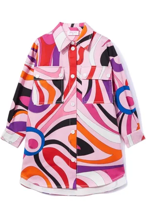 PUCCI Junior Marmo-print dress