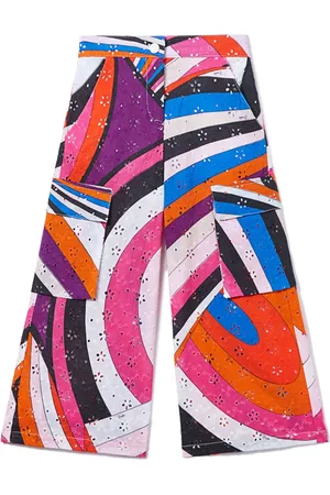 PUCCI Junior Iride-print trousers