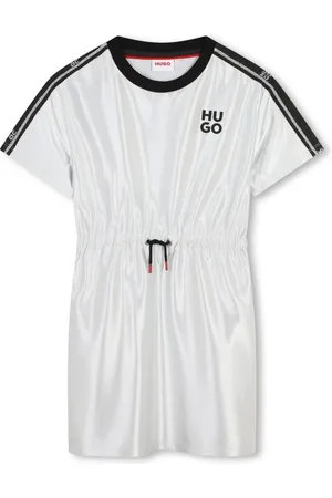 HUGO BOSS Logo-print drawstring dress