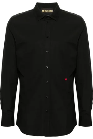 Moschino Heart-embroidered shirt
