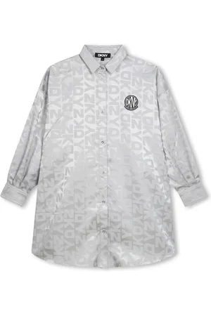 DKNY Monogram-jacquard dress