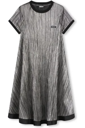 DKNY Pliss??-effect dress