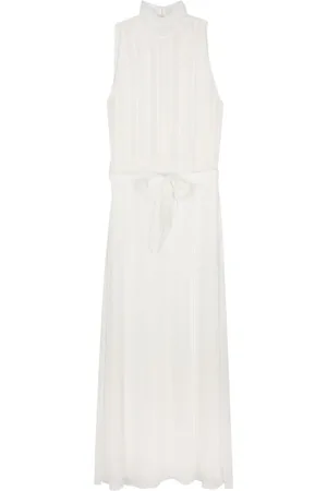 FORTE FORTE Pleat-detail sleeveless maxi dress