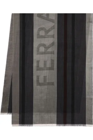 Salvatore Ferragamo Maxi-striped jacquard stole