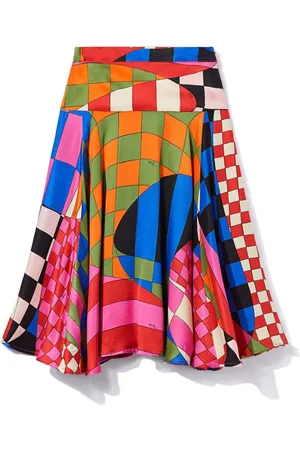 PUCCI Junior Giardino-print skirt