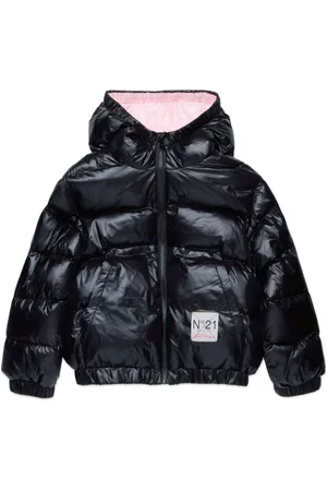 Nº21 Logo-appliqué padded jacket