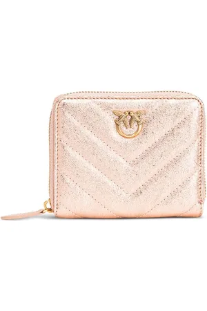 Pinko Love Birds quilted leather wallet