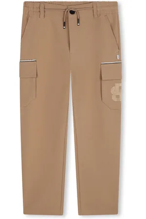 HUGO BOSS Logo-appliqu?? straight-leg trousers