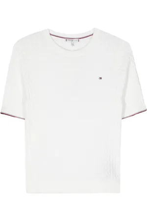 Tommy Hilfiger Logo-embroidered knitted top