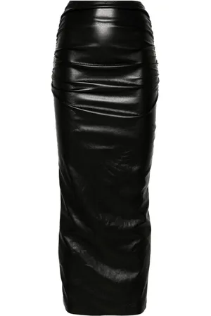 Nanushka Hester ruched-detail midi skirt