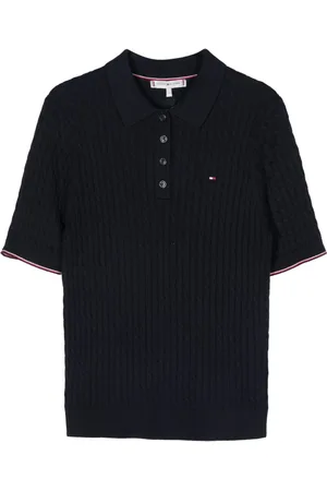 Tommy Hilfiger Logo-embroidered knitted top