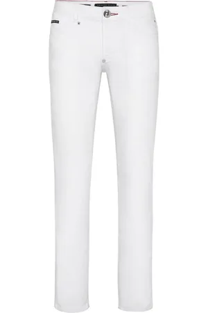 Philipp Plein Tiger-appliqu?? straight-leg jeans